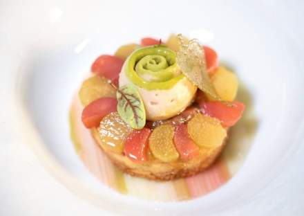 Rhubarbe et restaurant gastronomique